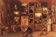 Samuel FB Morse Gallery of the Louvre oil painting on canvas